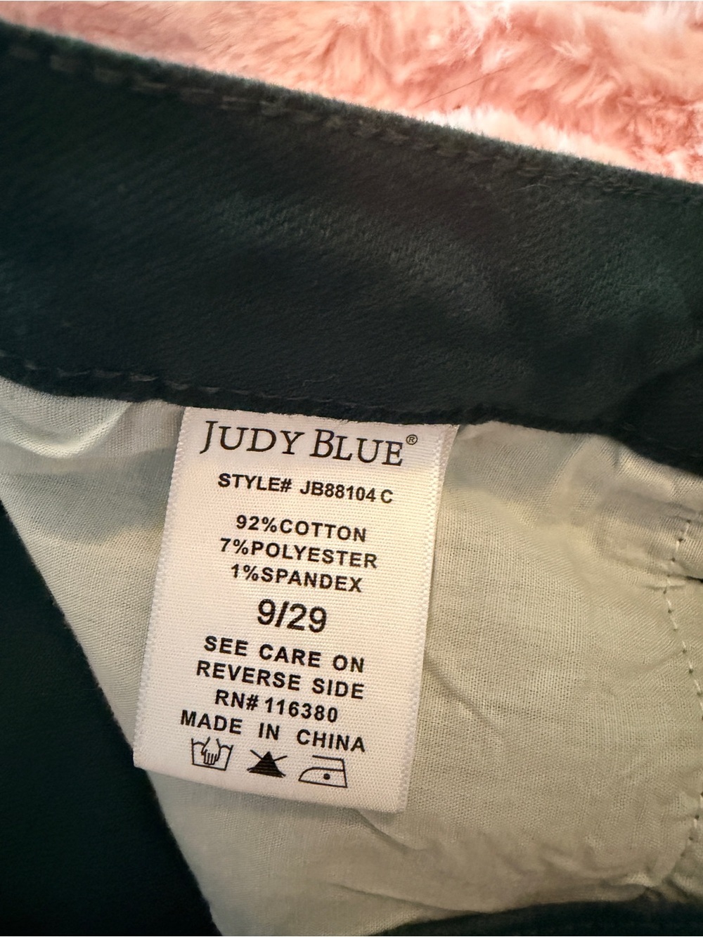 JUDY BLUE 9/29 Dark Green Wide Leg Crop Jeans - Picture 7 of 13